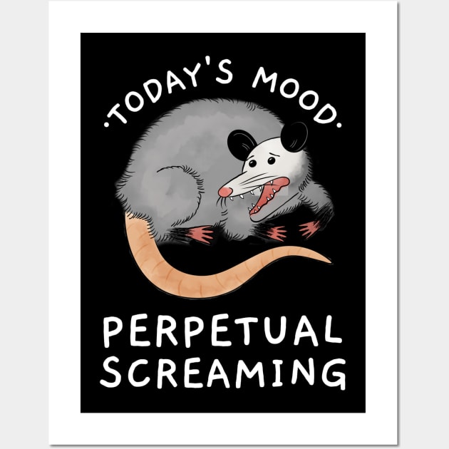 funny opossum Wall Art by zeevana